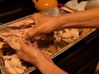Cooking with Ash Steele - Makingturkey tacos from a_whole turkey!!