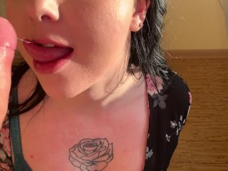 Gorgeous Blowjob with a Smile fromCurly Brunette at Sunny_Day