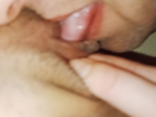 Pussy_and clit licking,real wet orgasm