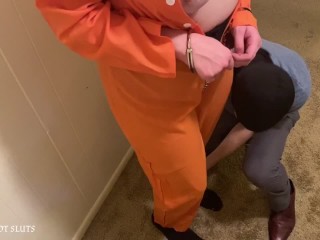 Sexy Foot Fetish Girl Prisoner Slave Arrested by Nylon_Sissy pantyhose cuffed Handjob