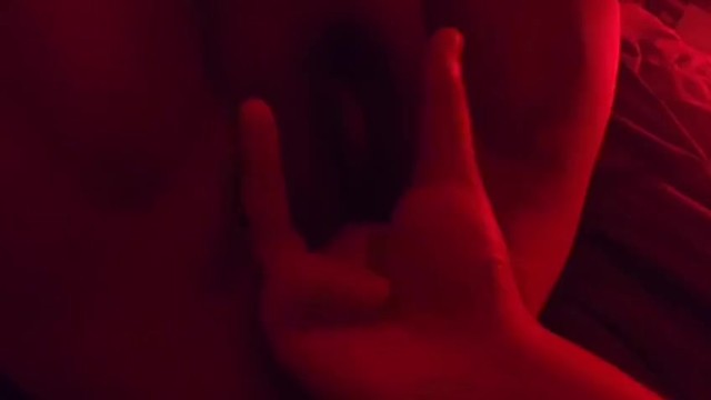 POV Lesbian finger fuck and squirt 