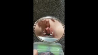 My Cunt Is Knotted By Pierced Boyclit And Fake Labia Rings