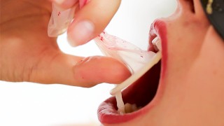 Oral Creampie With Cum In Condom Drink Like A Slut