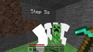 In Minecraft 4 The Step Pit Getting Fucked By A Creeper