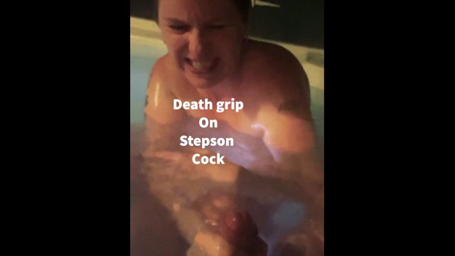 Stepmom Porn Text - Stepmom has Death Grip on Stepson Cock then Sits on it to make him Cum -  Pornhub.com