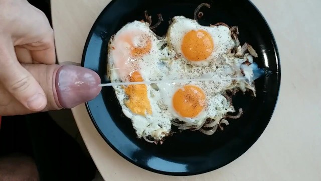 Gay Food Porn - Kozzy makes Breakfast and Cumming on Food, Tasty Cum - Pornhub.com
