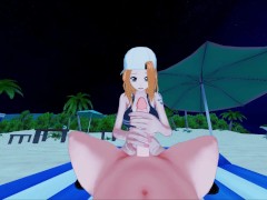 Nami gets fucked on the beach.