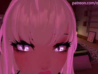 Beautiful POV Blowjob in VRchat - with lewd moaning_and ASMR noises [VRchat erp,3D Hentai]