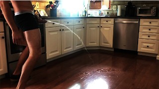 PISSING ON THE KITCHEN FLOOR BY HOUSESITTING III