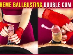 Extreme Ballbusting Double Cum - Femdom Handjob | Era