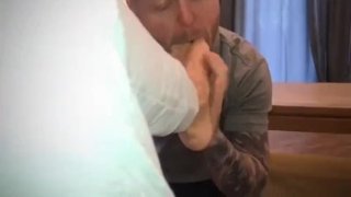 Toe Sucking The Horny Hungover Master Forces His Sub To Sniff His Stinky Socks And Feet