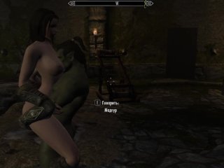Skyrim. Lida Gets Fucked By Green Orcs. Insatiable Porn Adult Games