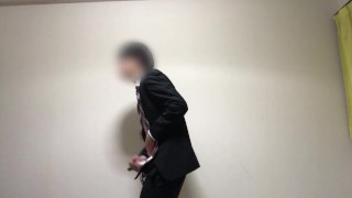 Masturbate Masturbating Handsome College Student In Mass Ejaculation Recruitment Suit