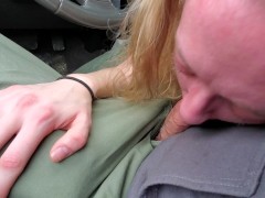 The Perfect Slut Sarah Evans Sucking Cock In a Busy Parking Lot. This Girl Is Awesome..