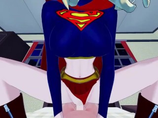 Supergirl getting_POV fucked doggystyle, fill her_pussy with cum.