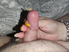 My long pointy nails make his little dick so hard *cumblast*