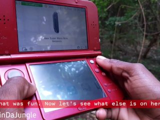 I Find a Device That Apears to Be a 3DS While Walking Naked inNature - Watch Me Cum All Over_It