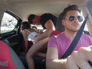 HORNY COUPLE FUCKING IN MY UBER_CAR - PART_1