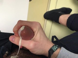 Ftm Jerking Off With A Prosthetic With Actual Cum