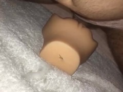 shooting a big load deep in my fleshlight with panties on