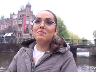 GERMAN SCOUT - TINYCURVY NERD LATINA GIRL I PICKUP AND ROUGH FUCK I REALSTREET CASTING