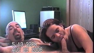 Homemade Missy And George's Blowjob And Facial In 2006 Retro Collection