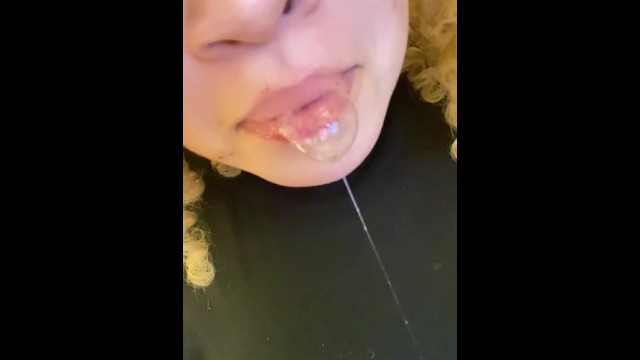 BBW;Fetish;Teen (18+);POV;Exclusive;Verified Amateurs;Solo Female;Vertical Video spitting, thick-spit, saliva, spit-fetish, mouth-view, drooling