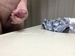 He cums on counter