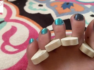 Painting toenails 1 part_2 of_2 foot fetish - glimpseofme