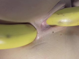 4K DP Pussy And Ass CompilationWith Bananas, Lollipop, Hands And Butt_Plug