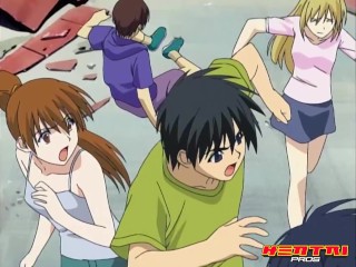 Hentai Pros - Monster Attacks The Park So Madoka Fucks Kyohei To Charge Her Batteries And_Defeat it