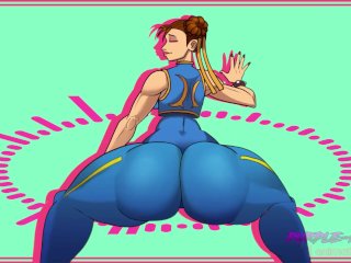 Chun Li Shakes Her Big 53 Year Old Ass - Super Extended Looped X5 Edition