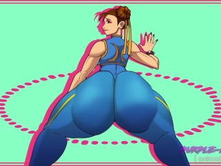 Chun_Li Shakes Her Big 53 Year Old Ass - Super Extended Looped_x5 Edition