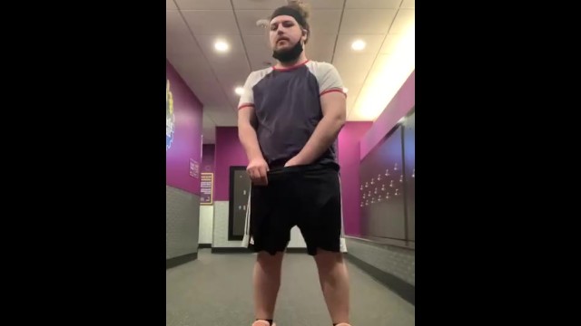 Public Locker Room Porn - Chubby Voyeur Jerks Off in Public Locker Room | Hot Gay Porn