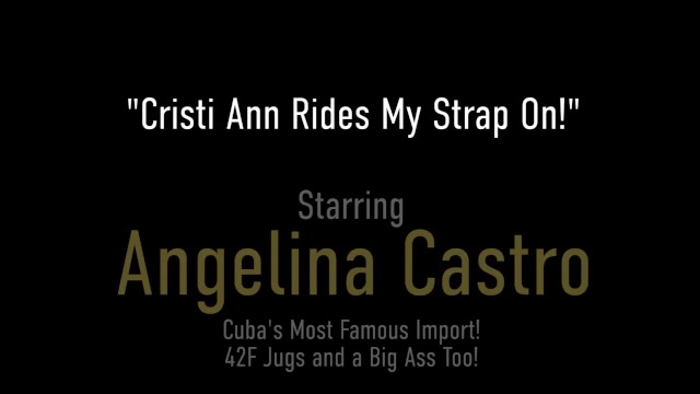 Blonde Cristi Ann Rides Lesbian Angelina Castros Strapon! 7