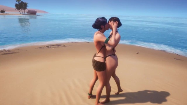 Beach Lesbian MakeOut