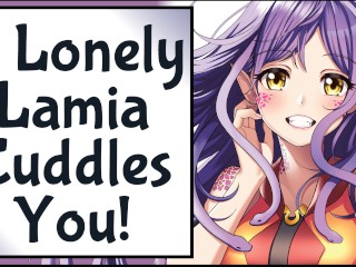 Lonely Lamia_Cuddles With You In Your Camping Bag! [SFW] [Wholesome]