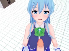 【REAL POV】Aqua is only good for being a CUMSLUT!!!!【Hentai】