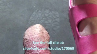 COCK CRUSH FLIP FLOPS BBW DEEP TREAD RUBBER FLIP FLOPS