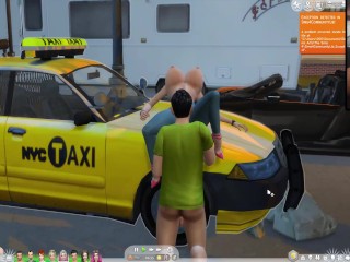 The Sims4:Outdoor sports car passion sex