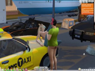 The Sims 4:Outdoor sports car passion sex