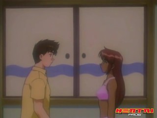 Hentai Pros - Kenta Is Surprised By Mahoko, Who Undresses And Offers Him Her_Virginity