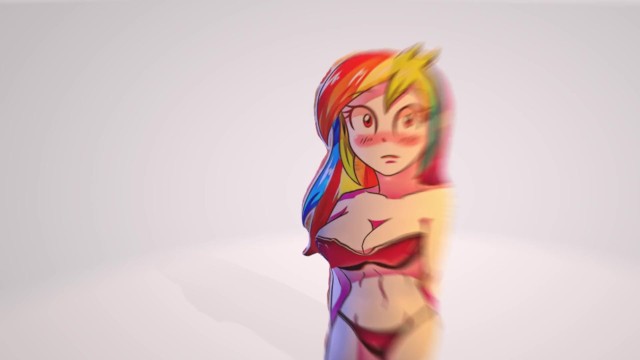 Big Titty Porn Rainbow Dash - Rainbow Dash with Gorgeous Tits [my 3D Animation Free] - Pornhub.com