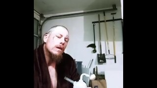Big Ass While Smoking A Big White Ass Spreads Open