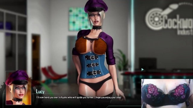 Cockwork Industries PC Game & Boob Play Part 1- Chubby amateur tit play from talking to Kyoko 4