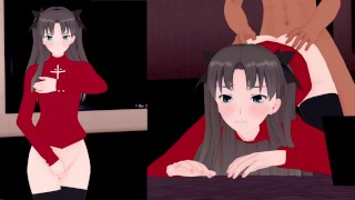 Virtual Rin Tosaka Fate Stays The Night In VR 360 4K Displaying The Pussy