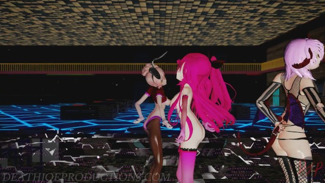 MMD R18 Mika Yamakaze And Misaka Higai Mousou Keitai Joshi 1230