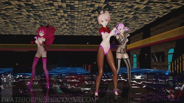 MMD R18 Mika Yamakaze And Misaka Higai Mousou Keitai Joshi 1230