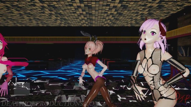 MMD R18 Mika Yamakaze And Misaka Higai Mousou Keitai Joshi 1230