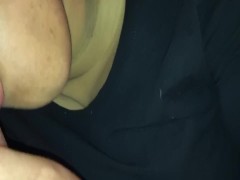 Filming my Ebony BBW stepsister sucking my dick closeup amateur 